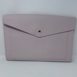 Glass Ladder & Co.‎ Women's Blush Pink Portfolio Clutch Vegan Pebbled Leather
